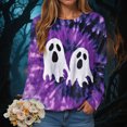 thumbnail image 2 of Towmus Women's Halloween Shirts 2025 Fall Tunic Tops Crewneck Blouses Print Long Sleeve Funny Sweatshirts, 2 of 6