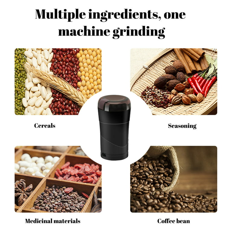 Mini Electric Coffee Grinder Kitchen Cereal Nuts Beans Spices