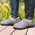 thumbnail image 2 of LongBay Men's Cozy Memory Foam Slippers Comfy Fuzzy Plush Lining House Shoes Indoor Outdoor, 2 of 6