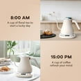 thumbnail image 3 of Electric Gooseneck Kettle With Keep Warm Function & LCD Display Automatic Shut Off Coffee Kettle Temperature Control Pour Over Kettle 1200 Watt, 0.8L, 120V, Off White, 3 of 6