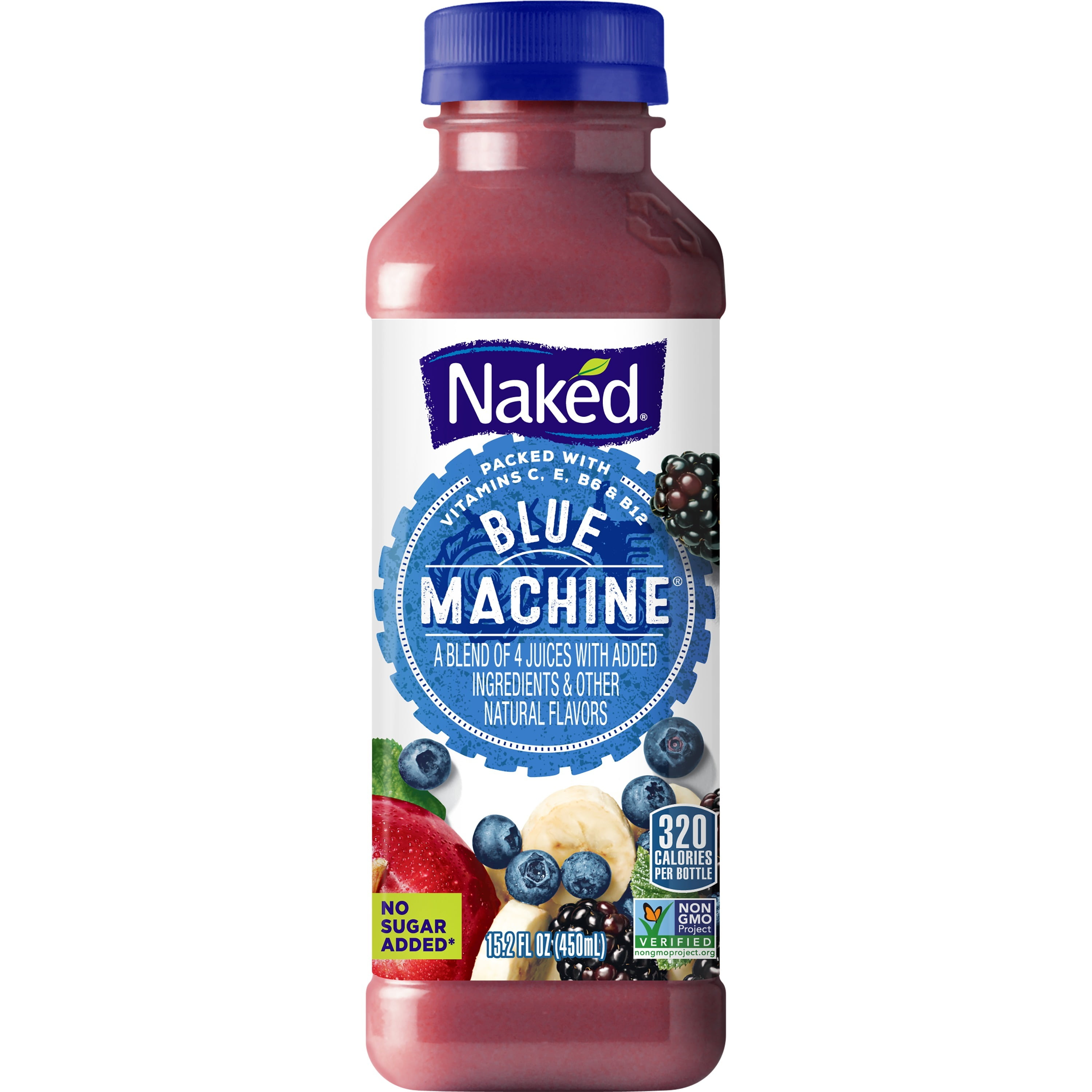 Naked Juice Boosted Smoothie, Blue Machine, 152 Oz Bottle -7803