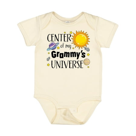 

Inktastic Center of My Grammy s Universe Gift Baby Boy or Baby Girl Bodysuit