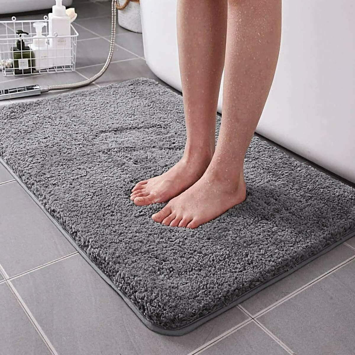 50*80cm Absorbent Soft Mat Bath Bathroom Bedroom Floor Shower Rug Non-slip 