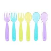 Parent's Choice Baby Feeding Fork & Spoon Set, Multicolor, 9+ Months, 10 Count