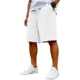 thumbnail image 2 of HAJWOH Men's Baggy Sweat Shorts Under Knee Length Casual Classic Athletic Sweat Short with Drawstring, 2 of 4