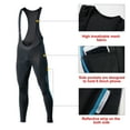 thumbnail image 5 of Santic Men's Cycling Bib Pants Bike Pants 3D Padded cycling Bibs Tights with pockets Blue, 5 of 8
