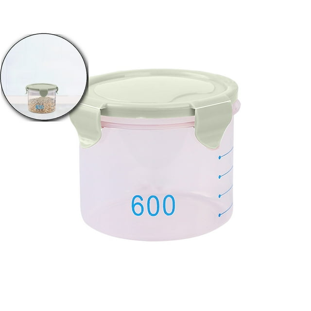 Dvruxg Plastic Food Storage Containers, Airtight Food Storage Containers with Lids for Kitchen Organization, Overnight Oats Containers with Lids, Reusable Salad Dressing Container for Pantry