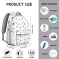 thumbnail image 6 of Bees & Tropical Flowers Backpack&nbsp;- Vacation & School Dual-Use Bag, Water-Repellent Coating, Internal ID Card Slot for Security, 6 of 6