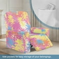thumbnail image 3 of Xoenoiee Colorful Palm Tree Pattern Recliner Slipcovers for Living Room, 4 Pieces Stretch Jacquard Recliner Chair Cover Soft Fitted Recliner Protector with Elastic Bottom for Kids, Pets, 3 of 7