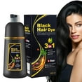 thumbnail image 6 of Black Hair Dye Shampoo 3 In 1 | Organic Hair Color 500mL | Hair Color Shampoo Grey Coverage In Minutes, Ammonia Free Instant Coloring Gift For Mom Dad, 6 of 9