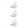 thumbnail image 3 of stanreset 1/2/3 20 Pieces Metal Paper Clip Anti-rust Unfading Solid Color Replacement Home Office File Examination Papers Clips Rose Gold 19mm 3PCS, 3 of 6