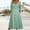 Green, variant on Women Fashion Solid Long Sleeve V Neck Button Casual Dress Long Dress Midi Summer Dress Dress Wrap Beach Dresses for Women Long Maxi Daytime Dresses for Women Casual Dresses Women Summer Women Long
