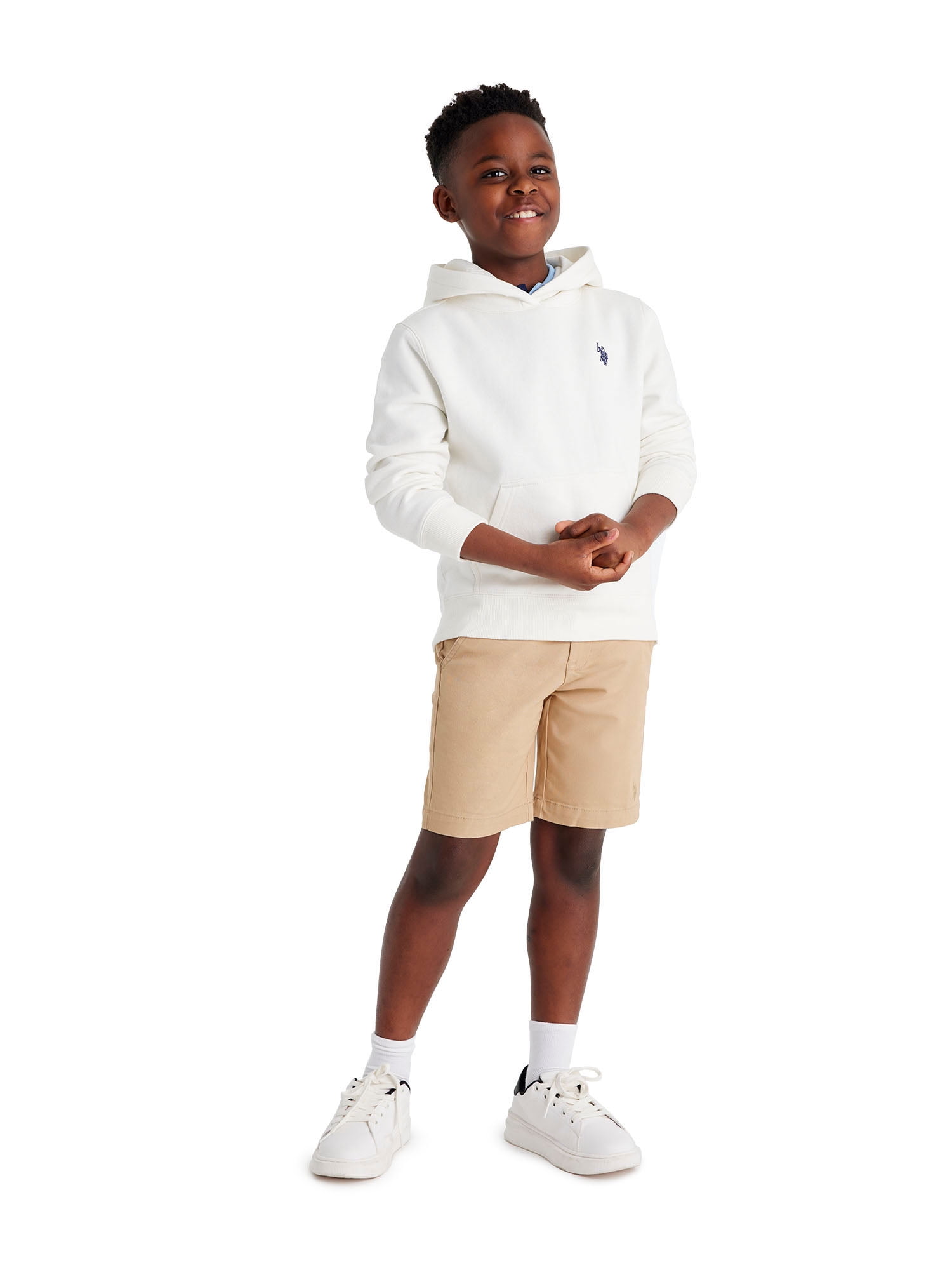 U.S. Polo Assn. Boys Fleece Pullover Hoodie, Sizes 4-18