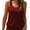 Wine red, variant on Women V Neck Tank Tops Summer Ribbed Sleeveless Casual Tops Loose Fit Banded Bottom Shirts
