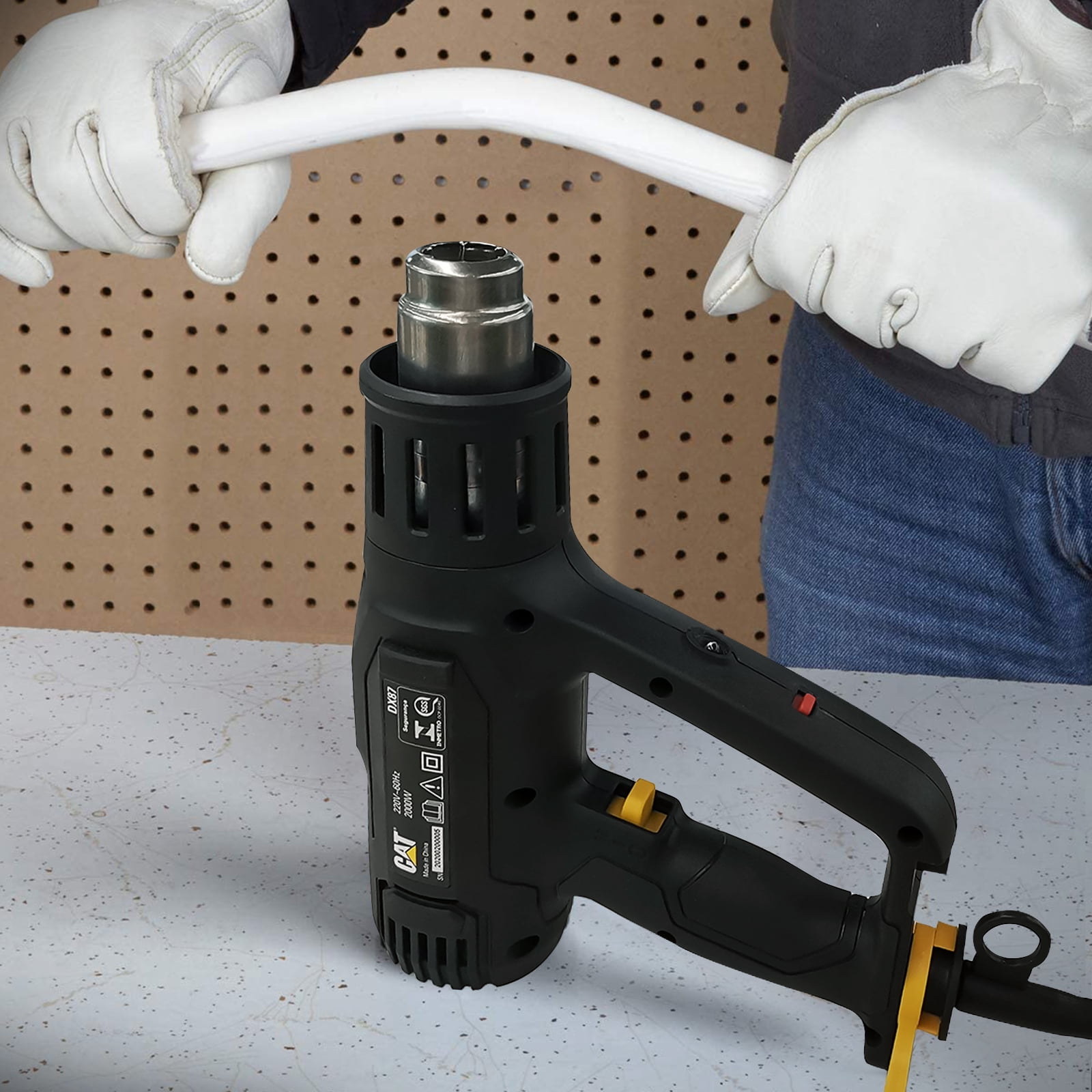 Caterpillar Cat® DX87U 1800W Corded Heat Gun with Accessories