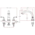 thumbnail image 2 of Design House 524611 Eden Roman Tub Faucet, Oil Rubbed Bronze, 2 of 7