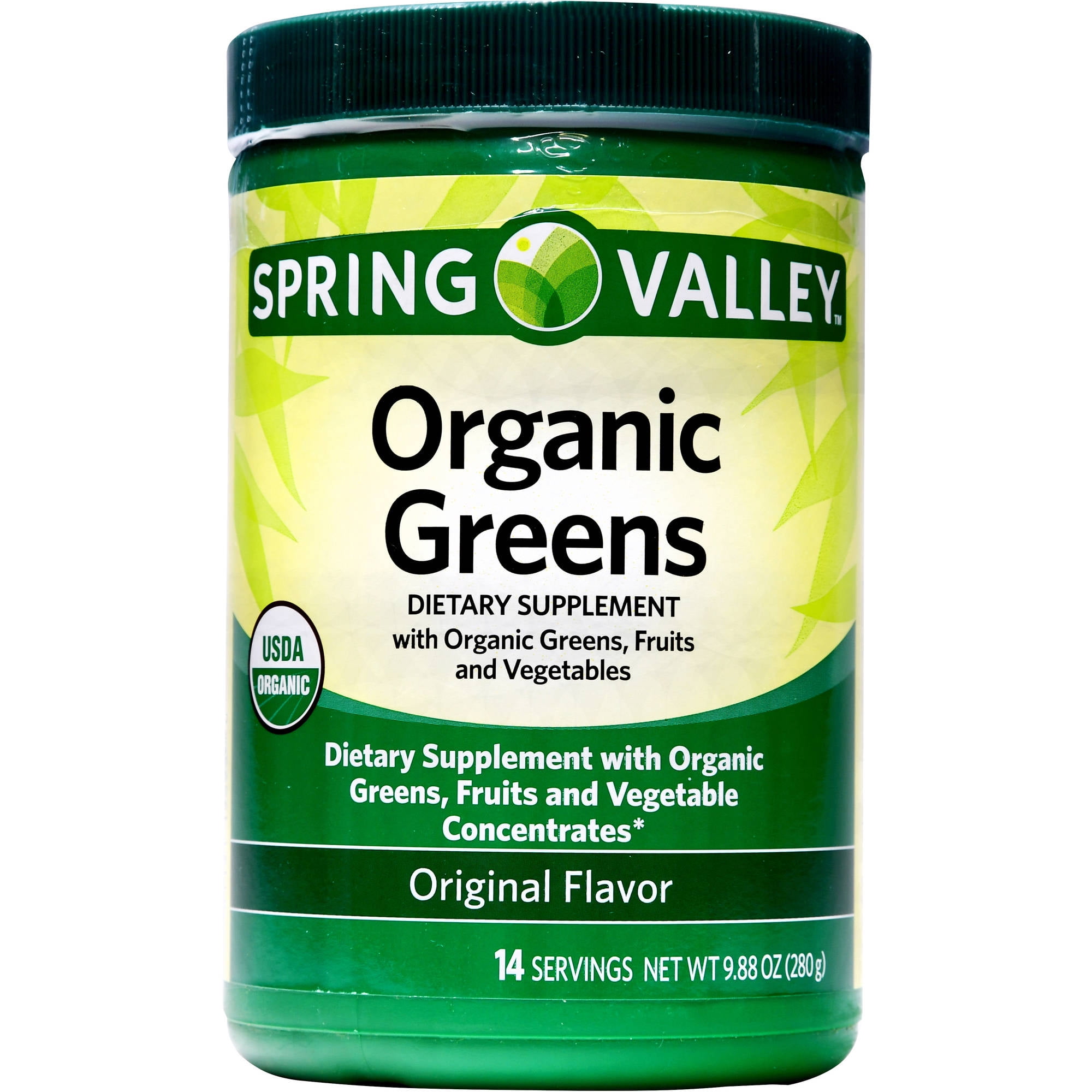 Spring Valley Organic Greens Original Flavor Dietary Supplement, 9.88