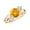 Citrine, variant on Three Stone Moissanite Engagement Rings for Women 925 Sterling Silver Twisted Solitaire Diamond Ring White Gold Infinity Wedding Anniversary Ring Size 6