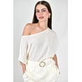 thumbnail image 4 of Conjunto texturizado con cinto Roman Fashion /Juvenil, 769 (Hueso) beige G, 4 of 5