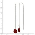 thumbnail image 2 of FB Jewels Sterling Silver Red Crystal Threader Earrings, 2 of 2