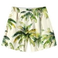 thumbnail image 2 of Boys Tropical Swim Trunks Quick Dry Board Beach Shorts Lightweight Loose Summer Casual Swimming Trunks 7T, 2 of 6