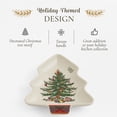 thumbnail image 3 of Spode Christmas Tree Tartan Spoon Rest, 7-Inch Tree-Shaped Holiday Utensil Holder, Festive Porcelain Spatula and Ladle Rest, Christmas Kitchen Counter Décor, Dishwasher & Microwave - Hostess Gift, 3 of 7