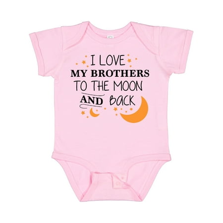 

Inktastic I Love My Brothers to the Moon and Back Gift Baby Boy or Baby Girl Bodysuit