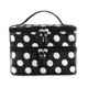 thumbnail image 3 of unbranded Bolso Cosmético De Poliéster Negro Con Lunares Y Doble Cremallera Para Fácil Acceso A, 3 of 5