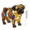 thumbnail image 2 of Dog Series Art Night Light, Cute Pug Theme Desktop Led Table Lamp With Soft Warm Ambiance Light, Perfect Pet-Themed Gift For Dog Lovers, 2 of 3