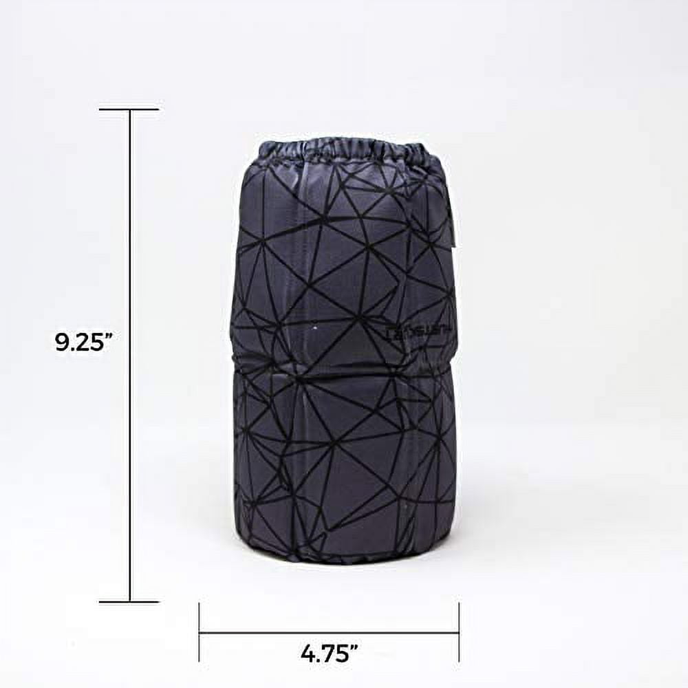 HurtSkurt - 2 in 1 - Harness-Free Fashionable Cold Therapy Compression Gel Sleeve & Ice Pack Stretch-to-Fit Medium (Blackout)