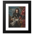 thumbnail image 2 of Workshop of Hyacinthe Rigaud 12x14 Black Modern Framed Museum Art Print Titled - Portrait of a Man in Armour, 2 of 5