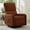 Dark Brown, variant on Korser 360 Swivel Glider Chair for Small Spaces, Sherpa with Side Pocket Rocking Chair for Living Room,Blue