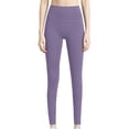 thumbnail image 4 of Women's Solid Color Workout Leggings Tummy Control Stretchy Sculpting Fitness Yoga Training Pants, 4 of 10