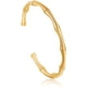 thumbnail image 2 of Brazalete con letras de trébol de cuatro hojas para mujer Brazalete chapado en oro de 18 quilates Brazalete de oro plateado con circonita cúbica Brazalete con hebilla Brazalete atrevido, 2 of 4