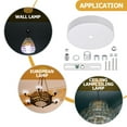 thumbnail image 2 of KAKOWELY 1 Set Ceiling Cover Plate Light Fixture Mounting Bracket Light Accessory,5.12X"X5.12"X0.98", 2 of 5