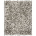 thumbnail image 3 of SAFAVIEH Riviera Comgan Solid Plush Polyester Shag Area Rug, Silver, 8' x 10', 3 of 3