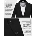 thumbnail image 4 of COOFANDY Men's Blazer Casual Sport Coats Two Buttons Lightweight Suit Jacket, 4 of 6