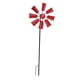 thumbnail image 4 of Escultura de viento de metal, molino de viento decorativo con estaca de metal para jardín, césped Rojo, 4 of 9