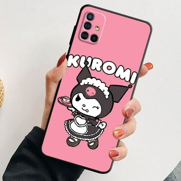 Funda de teléfono suave negra Melody kuromi para Samsung Galaxy A10s A02s A20e A10 A40 A02 A01 A03 Core A04 A70 A50 A03s A04s xuanjing unisex