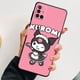thumbnail image 1 of Funda de teléfono suave negra Melody kuromi para Samsung Galaxy A10s A02s A20e A10 A40 A02 A01 A03 Core A04 A70 A50 A03s A04s xuanjing  unisex, 1 of 2
