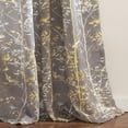 thumbnail image 6 of Lush Decor Floral Navy Rod Pocket Window Panel Curtains, 52" x 95" (2 Panels), 6 of 10