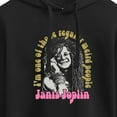 thumbnail image 3 of Janis Joplin - One Of Those Regular Weird People - Juniors Cropped Pullover Hoodie, 3 of 5