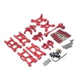 thumbnail image 2 of Kits de actualización de metal para coche RC WLtoys 1/12 124019, con cojinetes, asientos C, amortiguadores delanteros y traseros, accesorios rojo, 2 of 9