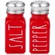 thumbnail image 1 of Salero y pimentero rojo, decoración de cocina roja de granja y accesorios para el hogar, restaurantes, bodas, bonito juego de coctelera roja de Navidad y tapa de acero inoxidable (rojo) Ormromra CZJJ-YX241-2, 1 of 6