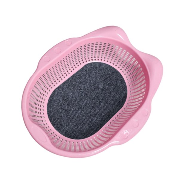 Cama para gatos, cama para mascotas resistente con cojín, versátil, rústica, transpirable y para descansar. Rosa