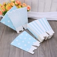 thumbnail image 7 of Spatiy 48pcs Popcorn Boxes Popcorn Bags Popcorn Container Popcorn Buckets for Movie Night Party Favors ( Stripes+ Waves+, Blue ), 7 of 7