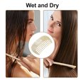 thumbnail image 6 of Unique Bargains 1Pc Hair Comb Wide Tooth for Thick Curly Hair Beige, Yellow, 6 of 7