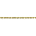 thumbnail image 3 of 10K Yellow Gold 3.5mm Handmade Diamond Cut Rope Chain 20 Inch, 3 of 5