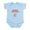 Sky Blue, variant on CafePress - Grandmas Little Peanut Body Suit - Baby Light Bodysuit, Size Newborn - 24 Months