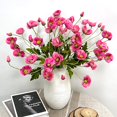 thumbnail image 4 of Hot Pink Poppy Flowers Artificial for Wedding Decorations,12 Pcs Fake Faux Silk Poppies Bulk for Home Decor Table Centerpieces Floral Arrangement (23.5‘’, Hot Pink), 4 of 17